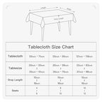 BALCONY & FALCON Rectangular Table Cloth Water Resistant Double-Sided Usable - Image 6