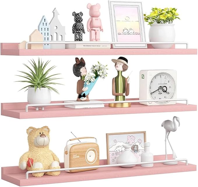 RYOFOBETTO 22 inches Long Floating Shelves, Bathroom Decor Shelves Over Toilet by RYOFOBETTO
