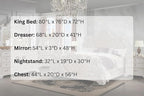 First of a Kind Santa Monica Traditional 5 Piece King Bedroom Set - Image 7