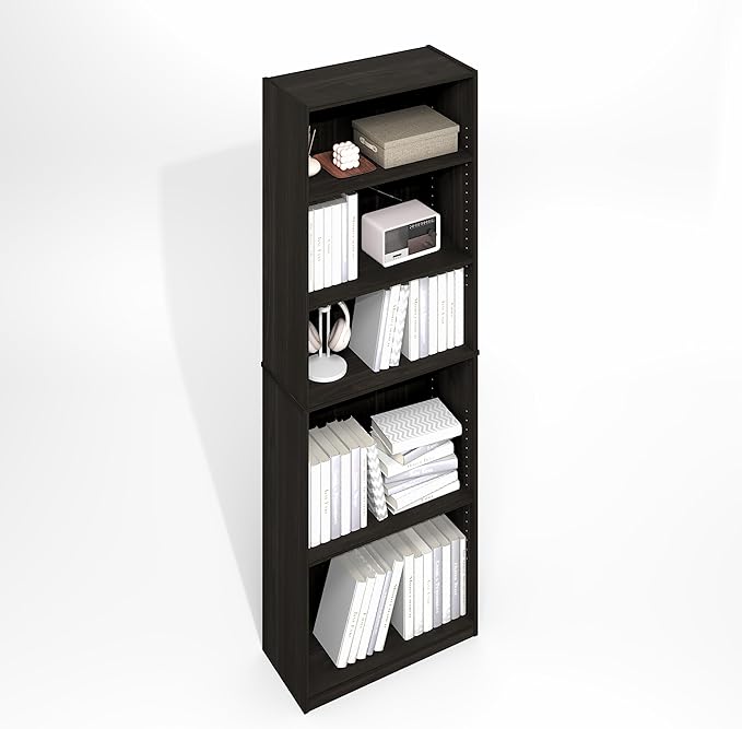 Furinno Jaya Simply Book Shelf, 5-Tier Bookshelf, Bookcase by Furinno-FitsYourSpaceFitsYourBudget