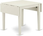 East West Furniture NDNO3-LWH-W 3 Piece Dining Room Table Set Contains a - Image 5