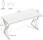 LITTLE TREE 55 Inch Large Simple Industrial Computer Desk Study Writing Table - Image 3