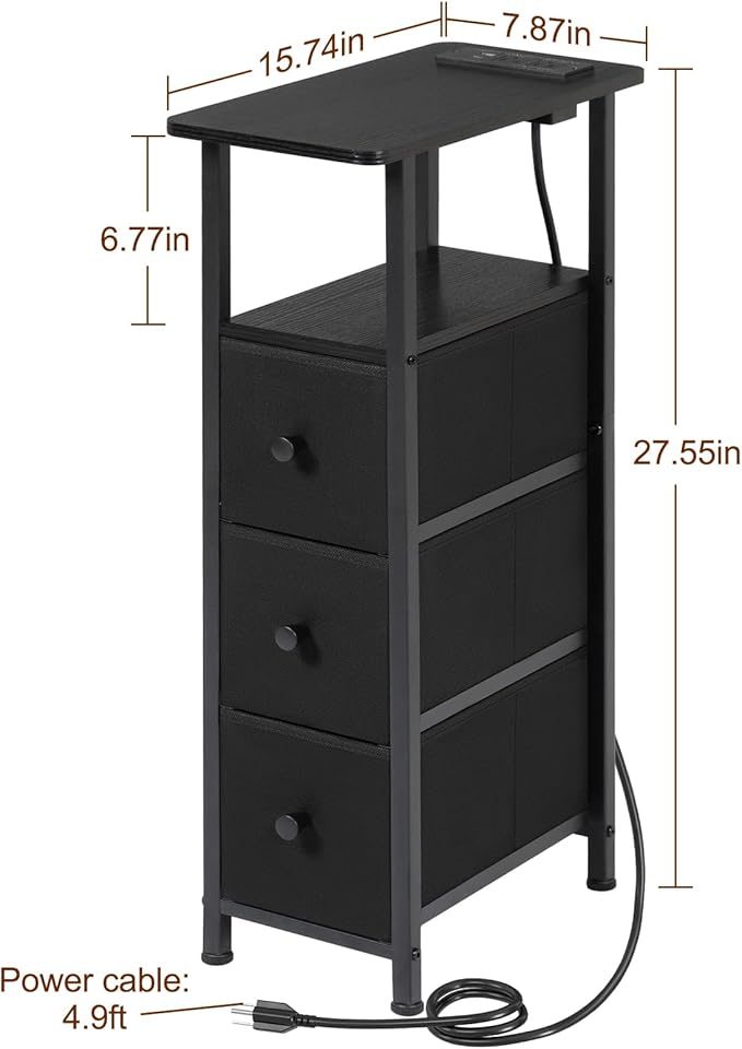 LOAKEKEL Narrow End Table Living Room - Image 3