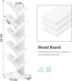 SHEEPAM 10 Tier Tree Book Shelf, Floor Standing Wood Bookshelf - Image 3