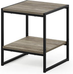Furinno FM19122GYW Camnus Modern Living 2-Tier End Table, French Oak Grey - Image 5