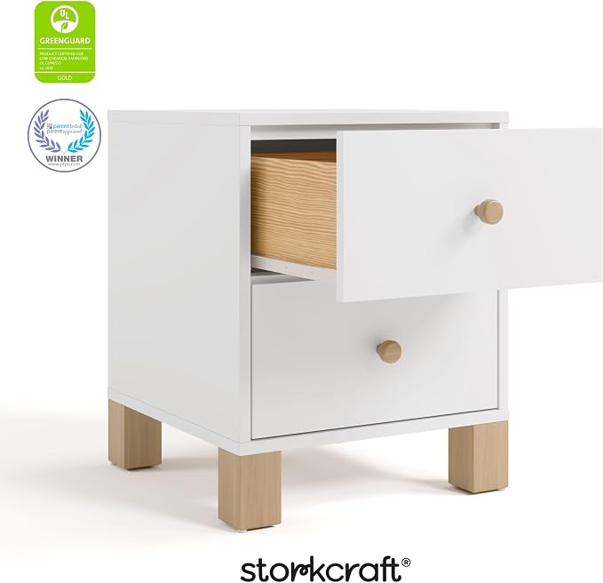 Storkcraft California 2 Drawer Nightstand - Image 8
