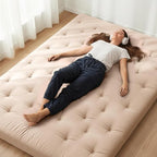 ZonLi Japanese Floor Futon Mattress Twin Size 75"x 39", 100% Cotton Cover 4'' by Zonli