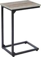 AMHANCIBLE C Shaped End Table, Slide Under Couch Table by AMHANCIBLE