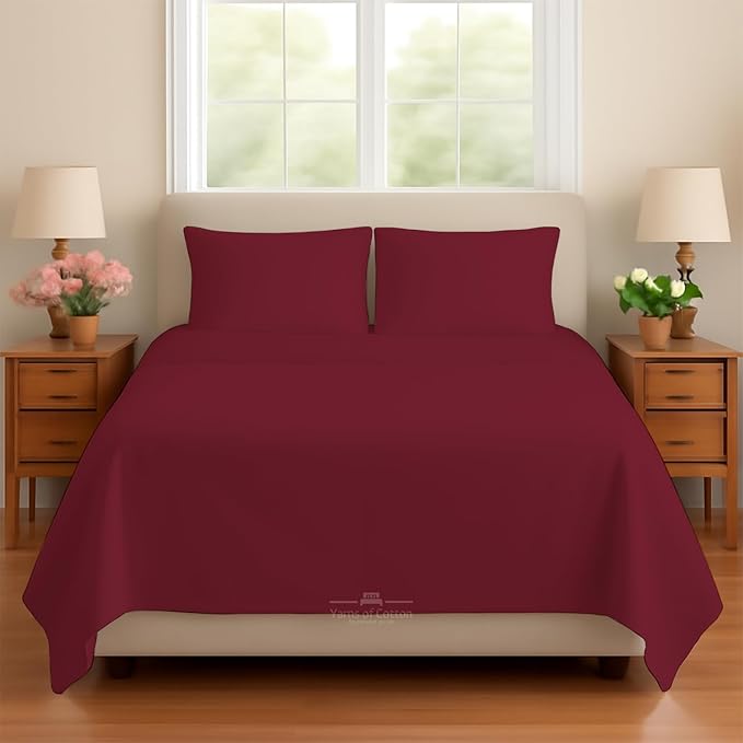 Sleeper Sofa Bed Sheet, 100% Cotton 400 Thread Count, 4 Piece Set, Deep Pocket by BeyondWhatYouSee