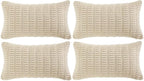 Fancy Homi 4 Packs Decorative Throw Pillow Covers by Fancy+Homi