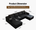 135.4" Cloud Modular Sectional Couch - Image 2