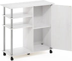 Furinno Helena Rolling Cart, 4-Tier Rolling Utility Cart - Image 5