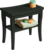 Black Shower Bench by Bamb%C3%BCsi