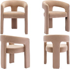 VESCASA Velvet Barrel Dining Chair - Image 7