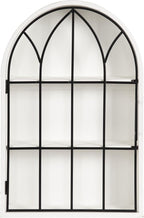 Kate and Laurel Megara Decorative Wooden Hanging Arched Wall Cabinet - Image 8