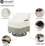 Outdoor Swivel Lounge Chair Cover 2 Pack, 100% Waterproof Heavy Duty Outdoor - Image 4