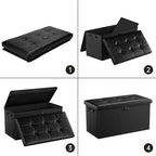 ENGPOW Storage Ottoman Bench, Fireproof Folding Bench - Image 9