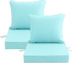 22x22 Inch Patio Chair Cushions Set of 2, Outdoor Furniture Cushions by Unknown