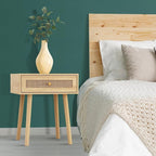 Atlantic Loft & Luv Remy Boho Mid-Century Natural Storage Drawer, Finish Rattan by Atlantic