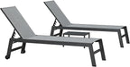 PURPLE LEAF Patio Chaise Lounge Set 4 Pieces Aluminum Outdoor Lounge Chairs - Image 7