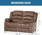 H.VERSAILTEX Velvet Stretch Recliner Couch Covers 6-Pieces Recliner Loveseat - Image 6