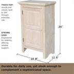 International Concepts Home Accents Unfinished 36" Single Jelly Cabinet - Image 2