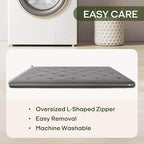 ZonLi Japanese Floor Futon Mattress Twin Size 75"x 39", 100% Cotton Cover 4'' - Image 8