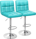 Homall Bar Stools Modern PU Leather Adjustable Swivel Barstools, Armless by Homall