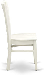 East West Furniture ANVA3-LWH-W 3 Piece Dining Room Furniture Set Contains a - Image 7