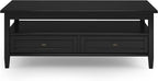 SIMPLIHOME Warm Shaker Solid Wood Transitional-Style 48-inch Wide Coffee Table - Image 2