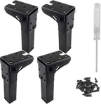 4Pcs Folding Table Furniture Legs 5.5 Inch, Heavy Duty Metal Hairpin Table Legs by LifCratms
