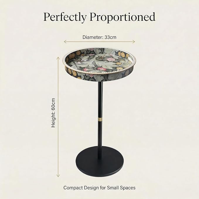 Gesodant Boho Single Leg Round Side Table - Image 9