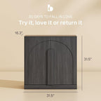 BELLEZE Bijou 31.5" Modern Wood Storage Cabinet - Image 2