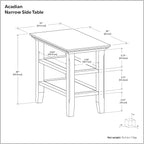 SIMPLIHOME Acadian Solid Wood Transitional-Style 48-inch Wide Coffee Table - Image 14