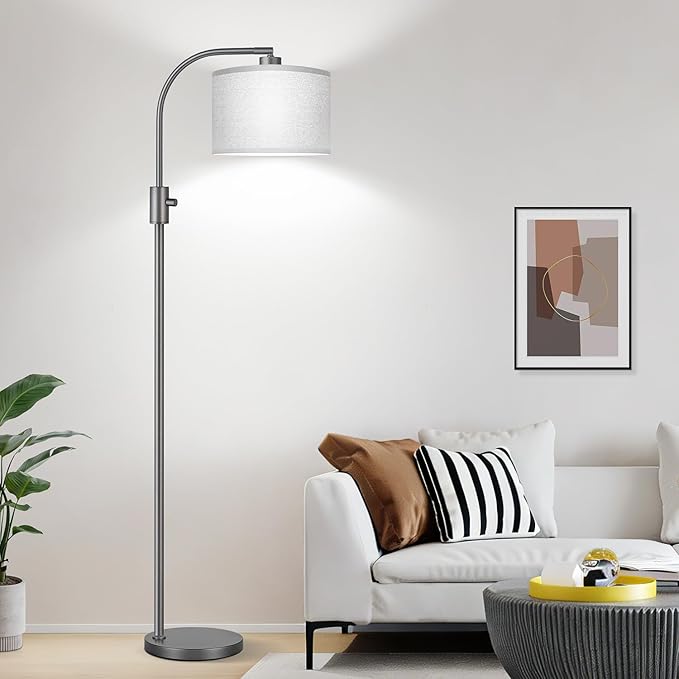 Nintiue Upgraded Modern Arc Dimmable Tall Standing Floor Lamp by Nintiue
