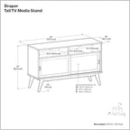 SIMPLIHOME Draper TV Stand - Image 13