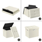 DocSafe Storage Ottoman with Lock, Fireproof＆Waterproof 17 Inches Folding - Image 9