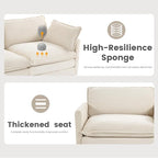 78'' Modular Sectional Cloud Couch - Image 8