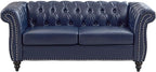 LEVNARY Chesterfield Loveseat, 2 Seater Tufted Couch - Image 7