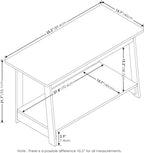 Furinno BEGINNING TV Stand, 2-Tier Rectangular Entertainment Center - Image 6