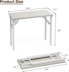 TEMI Small Computer Desk Folding Table - Image 3