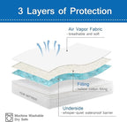 Short King RV Mattress Pad Waterproof Mattress Protector, Quilted RV Short King - Image 4