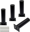 4 Pack Adjustable Furniture Legs Round 1.5" Dia Thickened Aluminum Alloy Sofa by Kyuionty