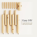 Pipishell Coat Rack Sturdy Wooden Coat Rack Stand, Adjustable Coat Tree - Image 6