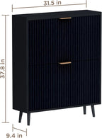 Shoe Cabinet Storage, Modern Freestanding Organizer - Image 2