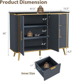 47.3" Modern Buffet Cabinet - Image 2