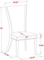 East West Furniture VEP7T21 Verona Parson Kitchen Chairs - Image 14