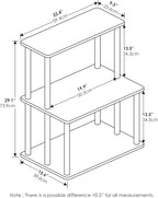 Furinno Turn-N-Tube 3-Tier Toolless Kitchen Storage Shelf, Columbia Walnut/Black - Image 3