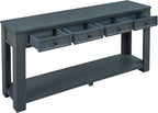 LKTART Solid Wood Console Table, Long Sofa Table Entryway Table - Image 4