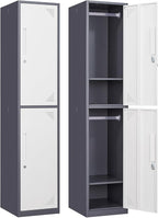 Metal Locker for Home, Dressing Room, Lockable Locker Cabinet by Anxxsu